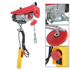 110V 440 Lbs Electric Hois for Garage, Warehouses, Factories 40ft Lifting Height
