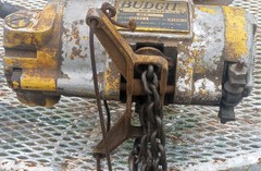 1950’s-60’s Manning, Maxwell & Moore, Inc (MMM) Air Operated Budgit Chain Hoist