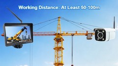 Wireless 30X Zoom Camera & 10.1″ Monitor System For Safe Operation Crane