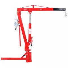Red Steel 500Lb Pickup Truck Hydraulic, Engine Hoist Crane Hitch Mount, Lift 2″