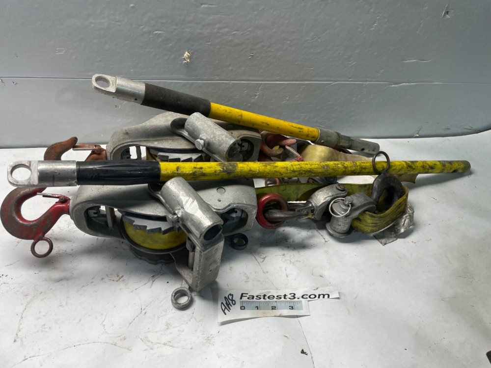 2 Little Mule Series 344DC Linemans Hoist Single Line Capacity 1500 and 2000 lbs