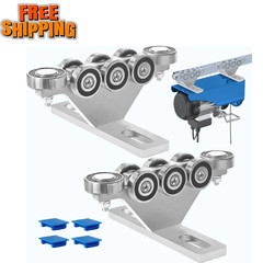 6+2 Wheel Electric Hoist Trolley for 1-5/8″ Strut Channel, Anti-Lock & Silent