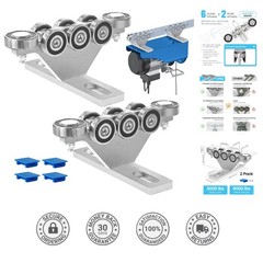 Anti-Fall Hoist Trolley System, 2 Pack – 3000 lbs Load Capacity, Easy Install