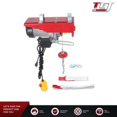 1320lbs Mini Electric Hoist 14ft Wired Remote Control 20-40ft Height 110V 1150W