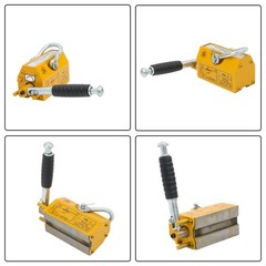 Magnetic Lifter 440lbs Lifting Capacity 2.5 Safety Factor Yellow Magnetic Crane