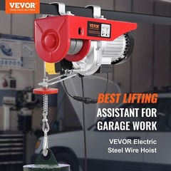 Electric Hoist Crane Winch 1760 lbs Load with 328 ft Wireless Remote Control