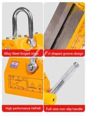 Permanent Magnet Lifter Magnetic Lifting Tool Hoist Equipment Crane 100KG/200KG