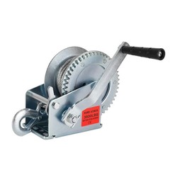 Heavy Duty Hand Winch 3500 lbs with 32 ft Steel Wire Rope, Hand Crank Strap G…