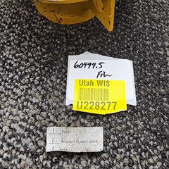 Heavy Duty Industrial Tripod Crane Mud Foot, Yellow 7-3/4 inch Height