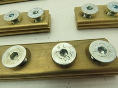 Conductix F-45-50 Copper Head Conductor Rail Joint F35 PT 4 Bolt Lot of 5