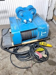 Electric Shaw-Box Winch Ceiling Hoist Wire Rope 1000lb 24 FPM – Model 110103-55