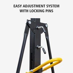 Portable Adjustable Steel Gantry Crane 97″ to 141″ Shop Lift 2200/4400lb Load