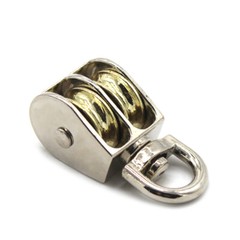 Single & Double Wheel Metal Lifting Single Pulley Sheave Line/Rope/Cable/Cord