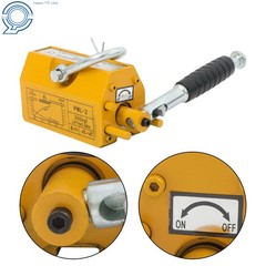 Permanent Magnetic Lifter 440lbs Lifting Capacity 2.5 Safety Factor Yellow