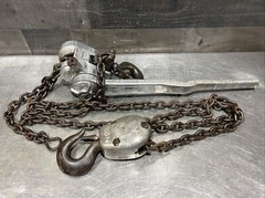 CM Hoist 3 ton puller lever aluminum chain hoist model B. Used Surplus