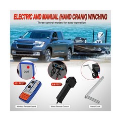 Nilight Boat Trailer Winch 3500 lbs Portable Electric Boat Winches 12 V DC Ma…