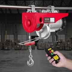 110V Wireless Remote Control Electric Hoist 880lbs 40ft/20ft Lifting Height Pure