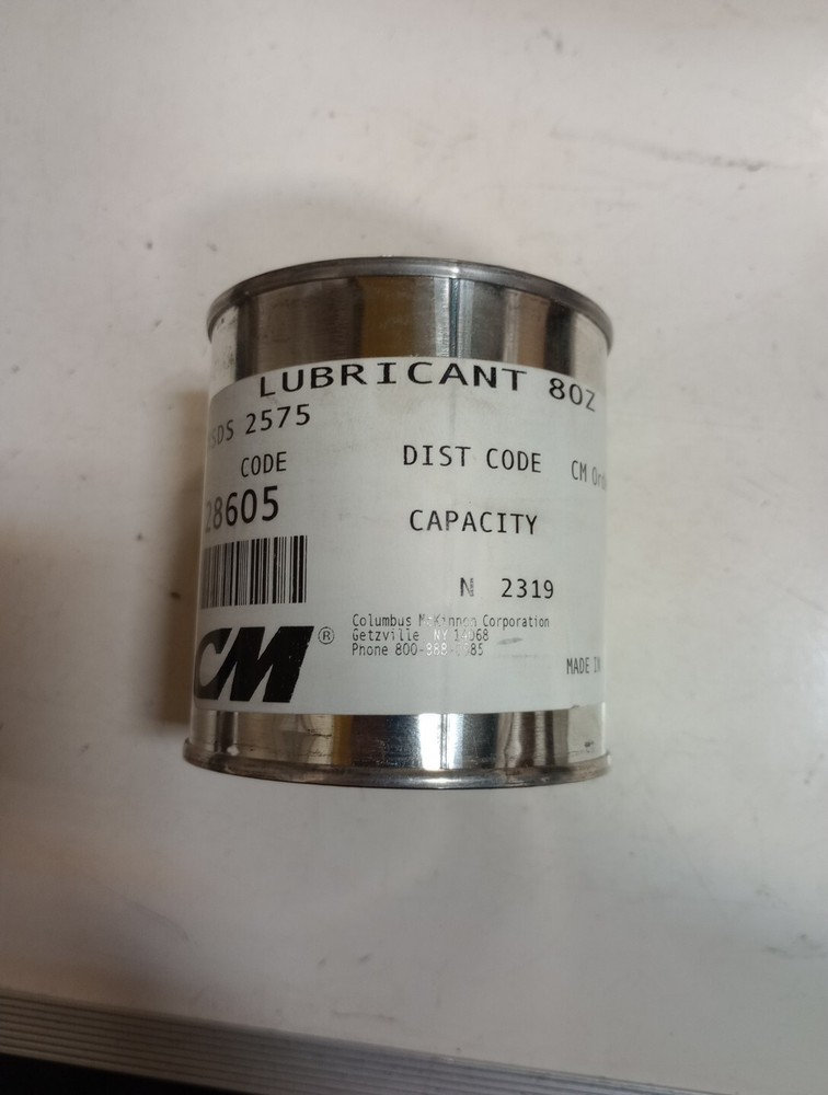 CM Columbus McKinnon 28605 Lubricant 8oz for Lodestar Hoists.