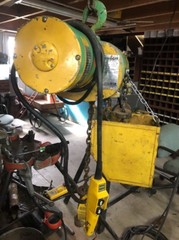 ¼ton. Budgit 113450-5 Electric Chain Hoist 3ph 230/460 16fpm Good Working Cond.