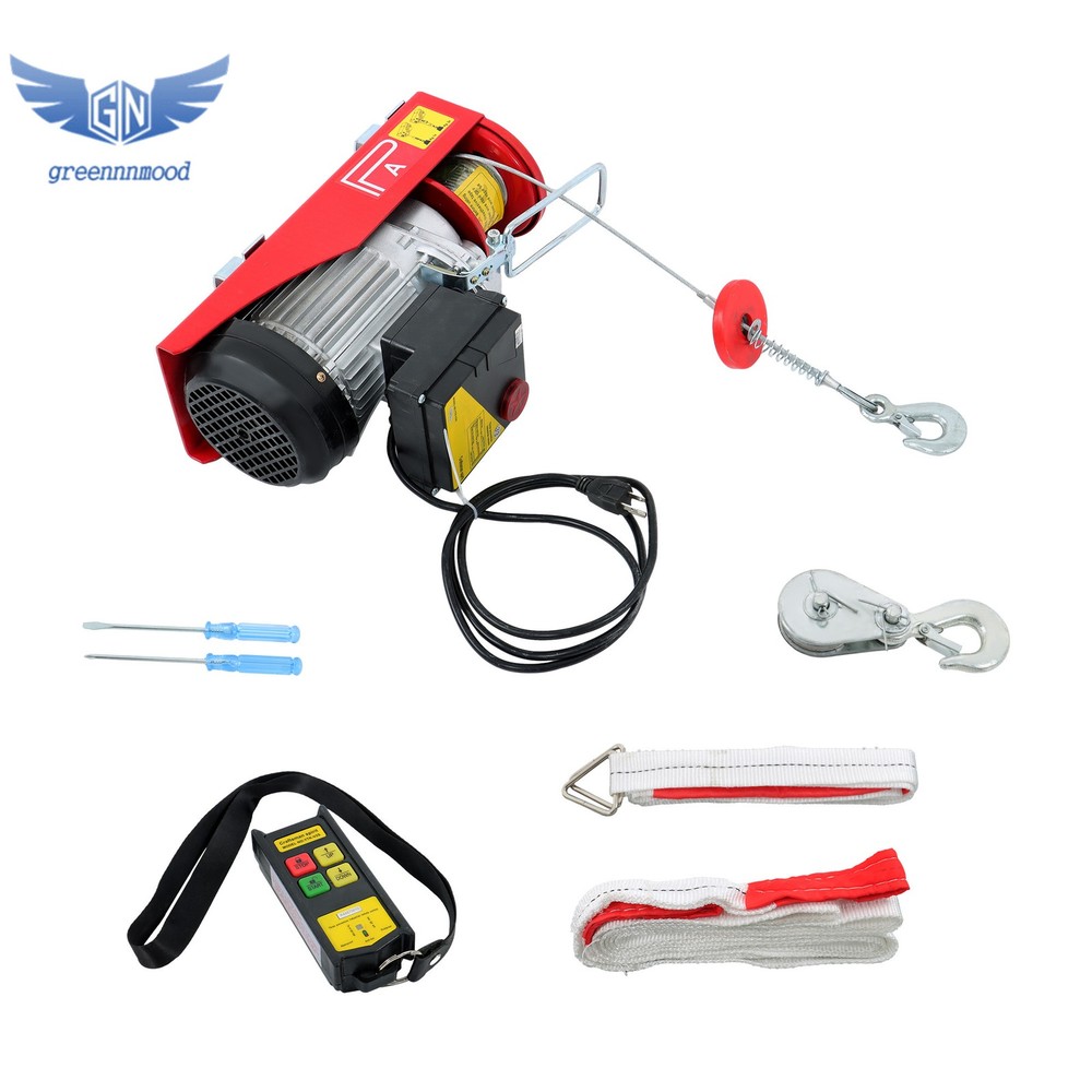 880lb Electric Hoist with 328ft Remote Control 110 V, 40ft/20ft Lifting Height