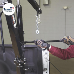 Hydraulic Pickup Truck Crane with Hand Winch – 2000-Lb. Capacity