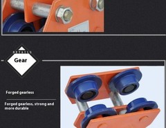 Manual Trolley 0.5/1/2/3/t Ton I-Beam Pulley Block Lifting Pulley Hand-Operated