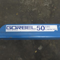Gorbel 594278 8′ Travel Post Mount Tool Balancer Over Arm Jib Crane 50Lbs.