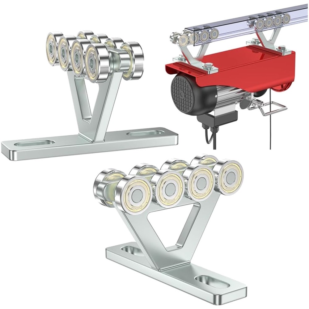 8 Wheel Hoist Trolley Pack of 2 – High-Capacity Strut Assembly for Silent Ope…