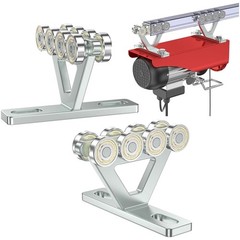 8 Wheel Hoist Trolley Pack of 2 – High-Capacity Strut Assembly for Silent Ope…