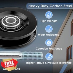 ATRACYPART Roofing Hoist Wheel Kit 4 Sets