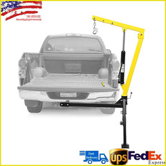 Hydraulic Pickup Truck Crane Hoist Crane 1000lbs Capacity 360° Swivel Hoist Lift