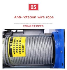 Small Wire Rope Remote Control Electric Hoist Quick Lifting Crane Hoist