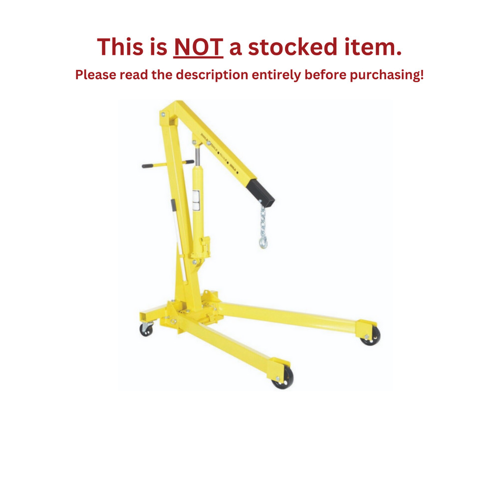 VESTIL FOLDABLE ENGINE HOIST/CHERRY PICKER – 500-2,000 LB CAPACITY – EHN-20-C