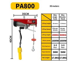 Mini Electric Hoist, Small Crane, 220V Small Hoist, Wireless Remote Control