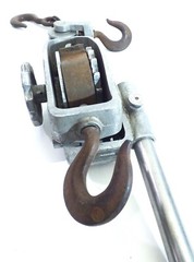 Cadillac Winch Ratcheting Hoist Come A Long 19 ft Cable 1 Ton Capacity