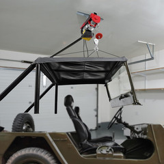 Electric Hoist, 1320 Lbs 120V Electric Winch with 328 Ft Wireless & 14 Ft Wired