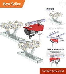 Two-Way 6 Wheel Hoist Trolley with Impact-Resistant Design for Easy Installation