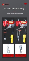 400kg600KG Small Lift Lifting Crane 220V Household Winch Winch Hoist