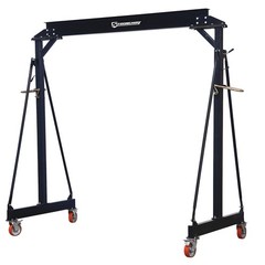 Strongway Adjustable Gantry Crane, 4000-Lb. Capacity, 7.8ft.–11.7ft. Lift