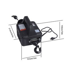 2in1 500-B Portable Electric Hoist Winch 1100lbs Wireless Remote Control 1500W