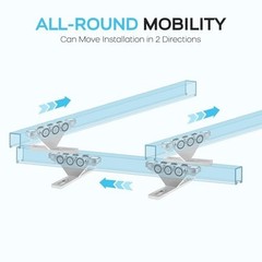 6+2 Wheel Unistrut Trolley – Electric Hoist with Anti-Lock & Anti-Fall Features,