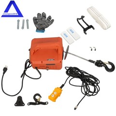 3-in-1 Electric Hoist Winch 1100LB 27ft Wired + 330ft Wireless Remote Control
