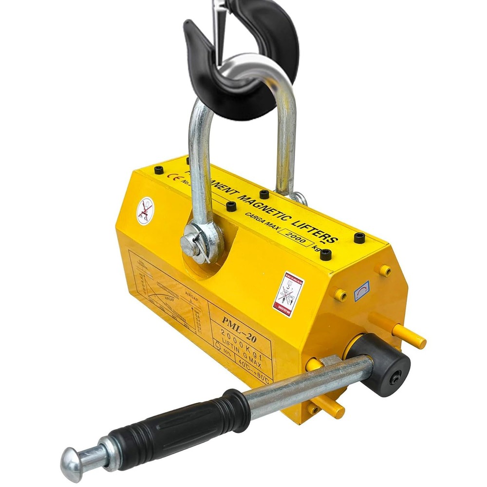 4400 LB Lifting Magnet Steel Magnetic Lifter Permanent Lift Magnets Hoist