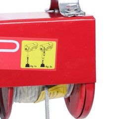 1600W Mini Electric Hoist 2200lbs Crane Winch with Wireless Remote Control 110V