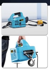 220V Portable Wireless Remote Control Electric Hoist Crane Home Use Small Lift
