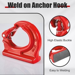 3 Ton Weld on Anchor Hook,Alloy Steel Weld on Hook G80,Heavy Duty Lifting Hoo…