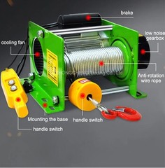 220V/380V Hoist Electric Hoist Household Small Crane Quick Lifting Crane