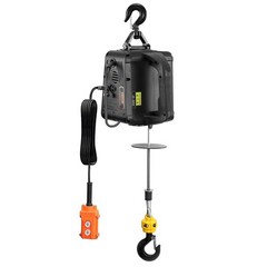 1100lb 1500W Electric Hoist Winch, 22.9ft Lift, Manual/Wired/Wireless Control
