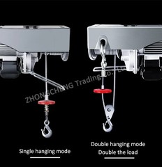 Mini Electric Hoist 220V Home Use Small Crane 1 Ton/0.5T Winch Renovation Crane