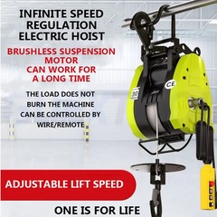 Electric Hoist Crane Stepless Speed Control Home Crane Portable Brushless Winch